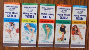PETERS SUNOCO GAS STATION MATCHBOOK COVERS: REEDSVILLE, PA GIRLIE MATCHCOVERS -B - Picture 1 of 2
