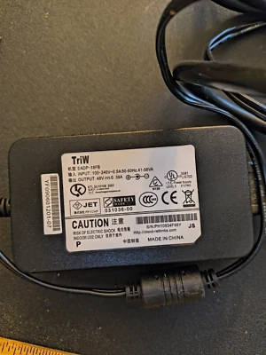 Power Supply Cord TriW EADP-18FB Black Input 10-240V Output 48V 38A - Image 1 of 4