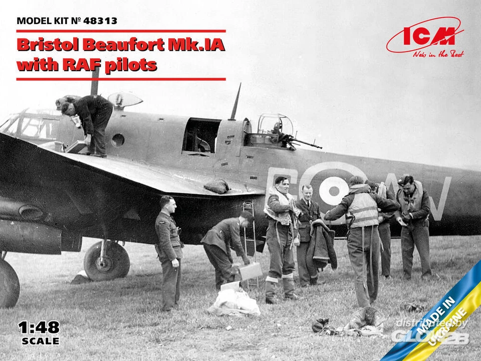 ICM: Bristol Beaufort Mk.IA with RAF pilots in 1:48 [3318313] - Immagine 1 di 1
