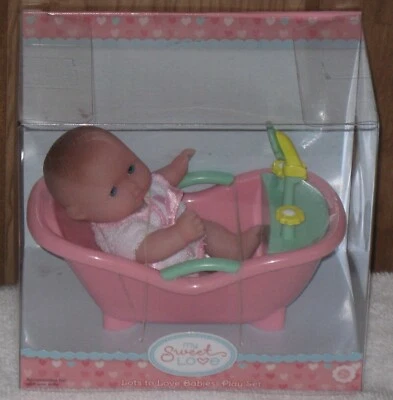 My Sweet Love Lots To Love Babies Taking A Bath Play Set NRFB - Image 1 of 4