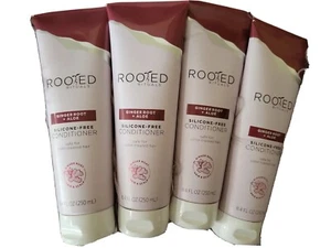 NEW LOT of 4 ROOTED RITUALS Ginger Root & Aloe Conditioner hair & scalp 8.4oz  - Picture 1 of 5