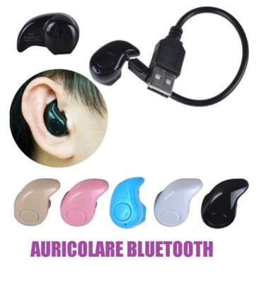 AURICOLARE A GOCCIA BLUETOOTH MICROFONO ANTIDISTURBO SMARTPHONE TABLET S530 - Immagine 1 di 2
