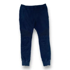 Men’s Balmain Paris Biker Joggers Sweatpants Blue Cotton Size Large - Picture 1 of 4