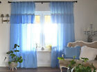 SOFIA Boho pastell 2x145x250 Gardine Vorhang Raffgardine Landhaus Shabby Vintage