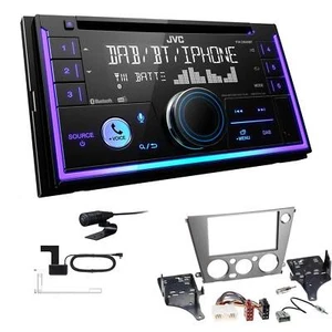 JVC KW-DB95BT Autoradio Bluetooth DAB+ für Subaru Legacy IV 2005-2009 schwarz - Bild 1 von 6