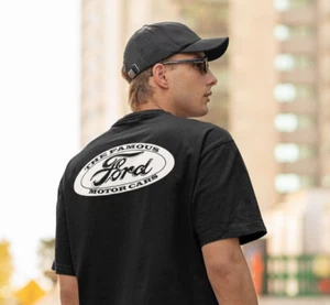 T-shirt logo ovale Ford Motor Company Crest maglietta appassionato di auto S-2XL - Foto 1 di 2