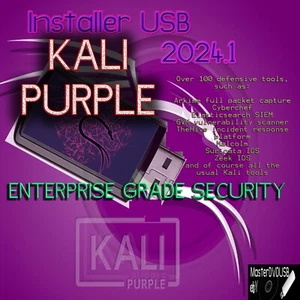 Kali Linux Purple 2024.1 Installer 8GB - Same Day Shipping - USA Seller - Picture 1 of 4