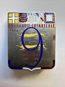 9° Régiment NORMANDIE INFANTERIE, poinçon carré, Chobillon Paris (7529) - Picture 1 of 2
