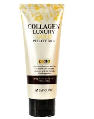 Paquete despegable dorado de lujo de colágeno clínico de 3 W 100 g cuidado de espinillas de poros humedad Foto 1 de 2
