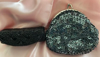 Accesorios Monedero Lentejuelas/Cuentas y Estuche Lápiz Labial con Cuentas con Espejo Foto 1 de 4