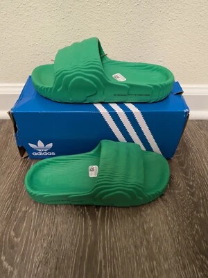 Adidas adilette 22 Toboganes Surf Verde - Talla Hombre 8/Mujer 9 Foto 1 de 4