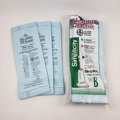 QTY 15 Simplicity Type "B" 7000 Series Vacuum Bags by Healthy Home 15 Bags S7-12 - Image 1 of 4