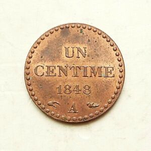 UN CENTIME 1848 A   SPL/FDC