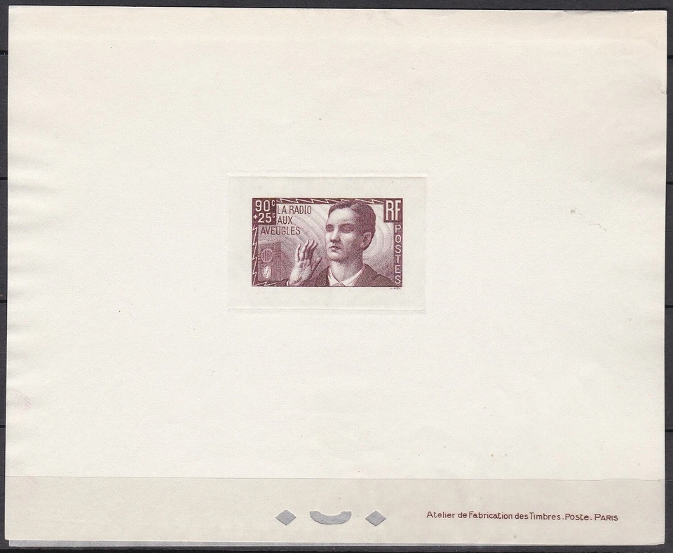 France ScB79 Provide Radio for the Blind, Deluxe Proof - Image 1 of 1