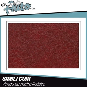 Kunst Leder Bordeaux für Abdeckung Und Konfekt 140cm Von Breite - Bild 1 von 2