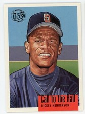 1996 Fleer Ultra Rickey Henderson Call to the Hall Gold Medallion #4 Padres