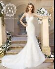 Moonlight Strapless Bridal Wedding Dress Style J6472  Ivory/gold Size 8