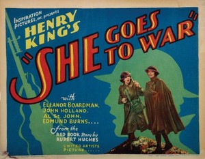 She Goes To War Lobby Card Eleanor Boardman Alma Rubens 1929 Old Movie Photo