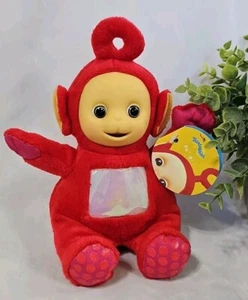 Vintage 2004 Teletubbies 8 Zoll Po Sonne rot Baby Stofftier Plüschtier mit Etikett - Bild 1 von 12