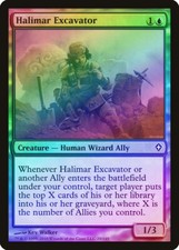 Halimar Excavator FOIL Worldwake PLD Blue Common MAGIC MTG CARD ABUGames