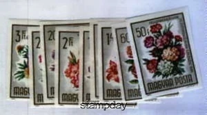 HUNGARY 1965 #1669-77 IMPERF FLOWERS MNH -S2392-2 - Picture 1 of 1