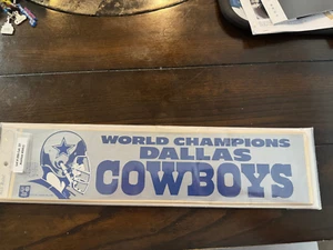 1978 Super Bowl World Champions Dallas Cowboys Bumper Sticker  Mint and Rare! - Picture 1 of 3