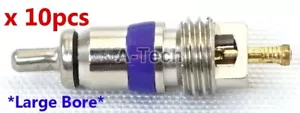 x 10 Euro Large Bore A/C Schrader Valve Core for VW Audi Mini Benz BMW 8E0820855 - Picture 1 of 3