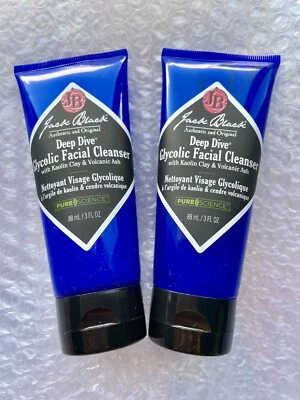 3 x Jack Black Deep Dive Glycolic Facial Cleanser for Men 3 oz Each New Sealed - Image 1 of 2