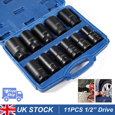 3/4"Inch DRIVE DEEP IMPACT Socket 17mm-38mm HGV Long Reach Impact Sockets - Image 1 of 4