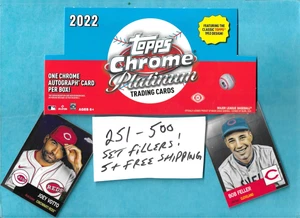 2022 Topps Chrome Platinum Anniversary #251-500 PICK YOUR CARD ROOKIES STARS HOF - Picture 1 of 1