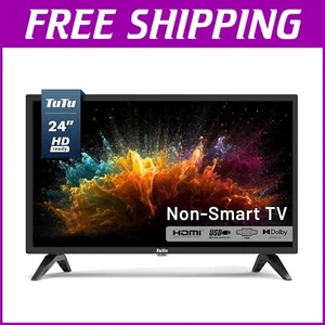 Portable 24-Inch High Definition TV with Dual Speakers – Perfect for Any Space - Picture 1 of 10