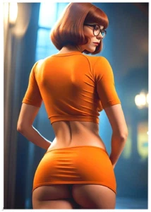Sexy VELMA DINKLEY de SCOOBY-DOO * ACEO Personalizado * Divertida Novedad * Tarjeta de Arte - Imagen 1 de 2