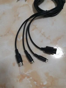 4 in 1 Composite RGB Video Cable For SEGA MD1 2 for Saturn SS Dreamcast DC - Picture 1 of 4