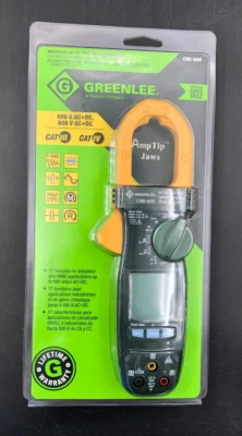 Pinza amperimétrica Greenlee Industrial AC+DC True RMS 600A/600V (CMI-600) - NUEVA~~ Foto 1 de 3
