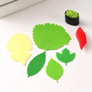 1Set Leaf Bento Dish Cup Lunch Separator Sushi Rice Ball Mat Decor Accessori _r1 - Picture 1 of 12