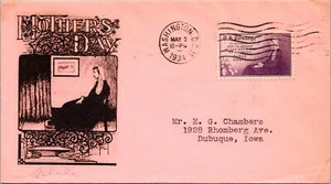 FDC 1934 SC #737 Black Cachet - Washington DC - Single - J13479 - Picture 1 of 2