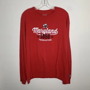 Champion Langarmshirt Herren XL rot Mayland Terrapins - Bild 1 von 7