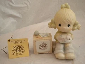 Precious Moments 1983 Collectors Club Join In On The Blessings E-0404 Cross Mark - Bild 1 von 7