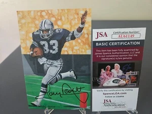 TONY DORSETT Signed HOF 1994 Goal Line Art Card GLAC - #/5,000 - JSA COA - Picture 1 of 2