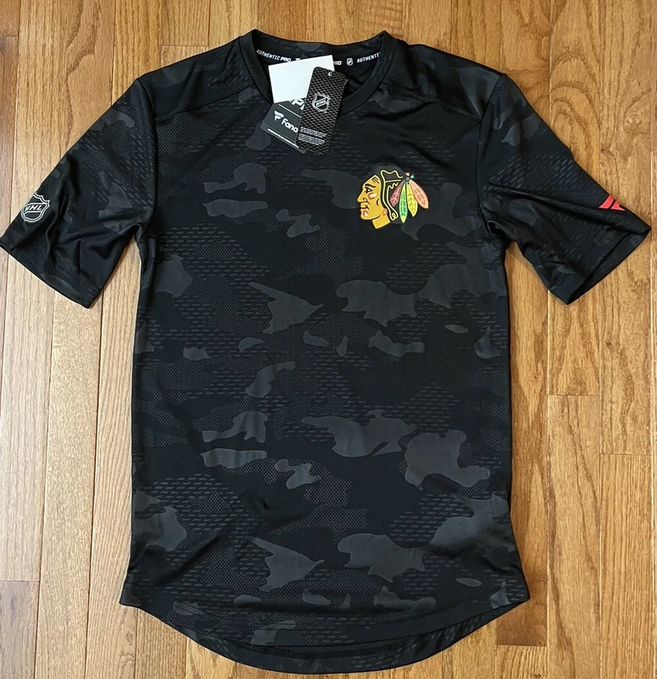 (Fanatics) NHL Chicago Blackhawks Authentic Camo T-Shirt