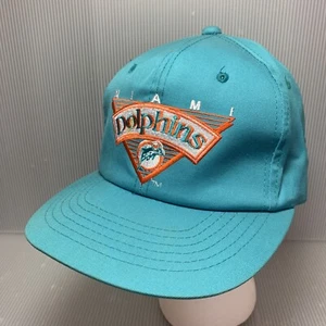 Vintage Team NFL Miami Dolphins Snapback Cap Hat By MMB Made In USA OSFA - Picture 1 of 13