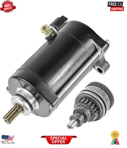 New Starter & Drive for Yamaha 6M6-81800-00 6M6-81800-10 - Picture 1 of 8