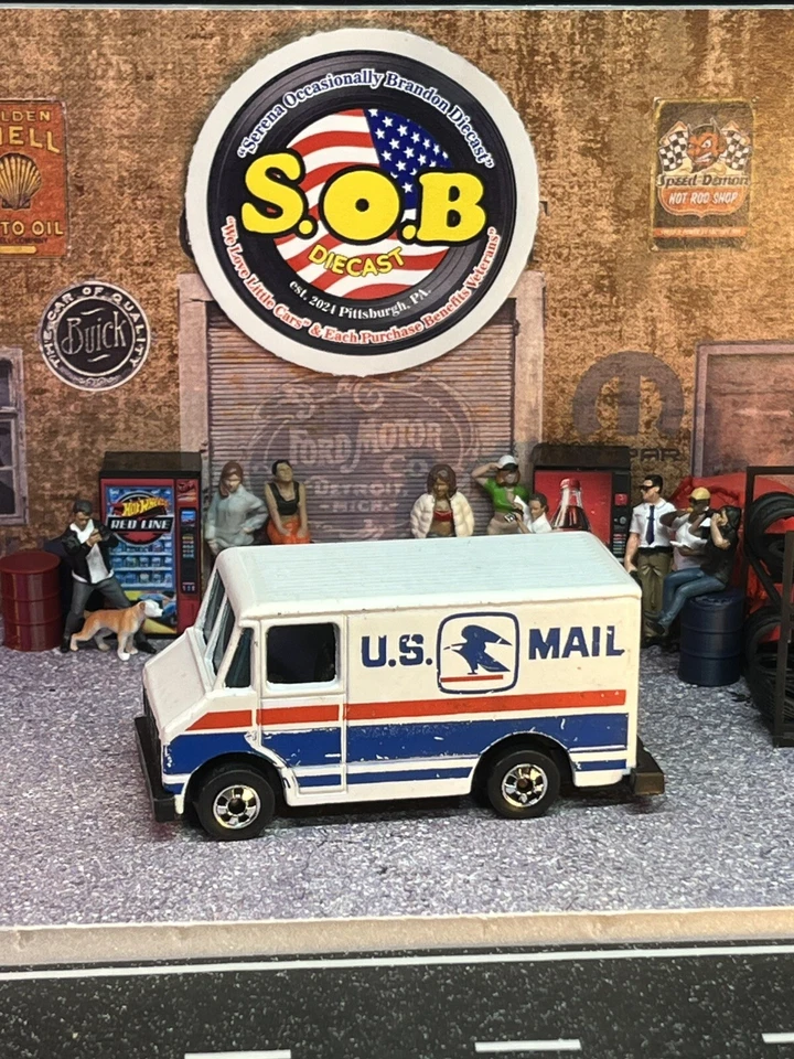 Hot Wheels Blackwalls 1976 furgoneta de entrega por correo de Estados Unidos 1:64 diecast excelente estado Hong Kong Foto 1 de 4