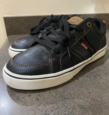 Zapatos deportivos Levis Turner Nappa para niños talla 6 de cuero negro Foto 1 de 4