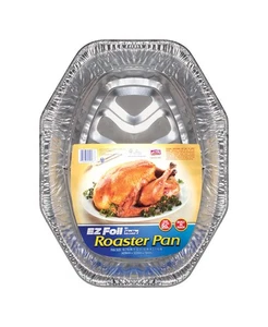 Hefty Z01918 20 lbs. Capacity Silver E-Z Foil Aluminum Roaster Pan (Pack of 12) - Picture 1 of 1