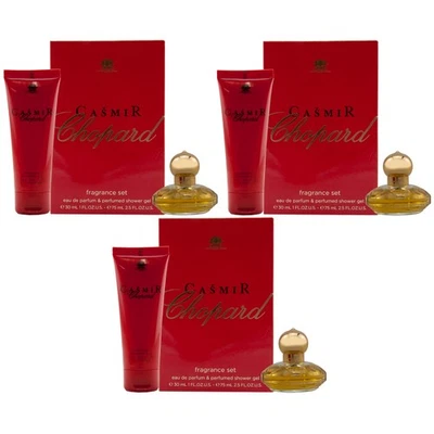Chopard Casmir Geschenkset 3 Set`s = 3 x 30ml Eau de Parfum + 3 x 75ml Duschgel - Bild 1 von 4