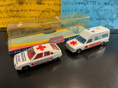 1/43 Norev Jet Car Ambulance Medecins de Nuit Citroen BX Mercedes Binz MEGA RARE - Immagine 1 di 3