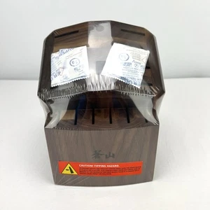 Cangshan S1 Series Solid Wood 16 Slot Knife Block - Block Only - Dark Brown Wood - Picture 1 of 9