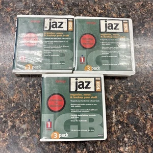 3-pack Iomega MPU 10388 Jaz 1GB Disk Formatted for Macintosh - MB50 - Photo 1/4