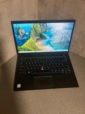 Lenovo ThinkPad X1 Carbon 14" i7 8th Gen Touchscreen 16GB RAM 512GB SSD W11P. - Image 1 of 4